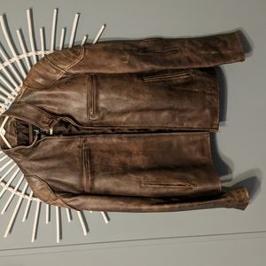 NWOT Custom Cafe Racer Racing Motorcycle Jacket Size Med